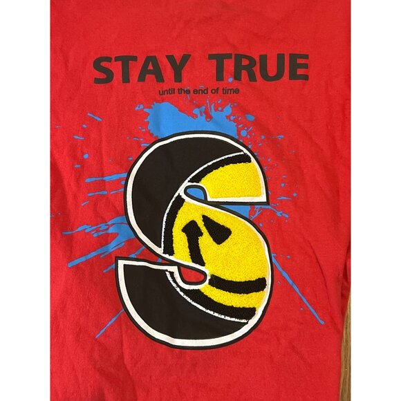 Seven Souls Stay True Until the End of Time Graphic Tee Shirt Size Large Red NWT - Picture 2 of 4